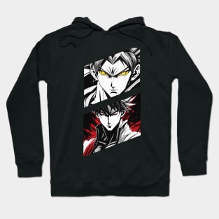 Anime Battle - Character Fight Red vs Yellow Eyes Hoodie